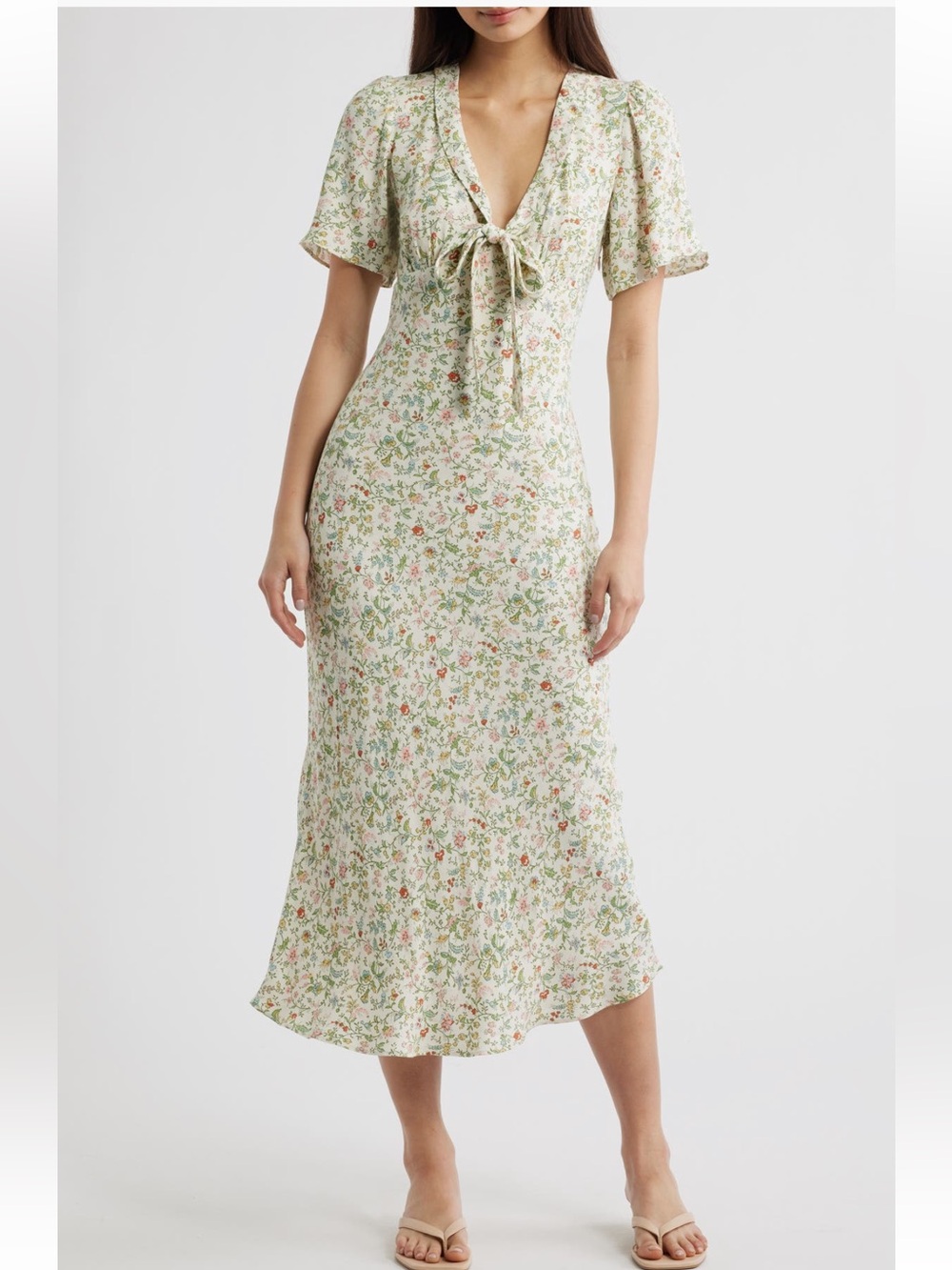 Reformation Tyra Floral Midi Dress